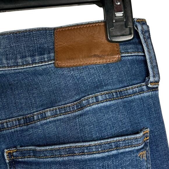 Madewell SZ 27 Skinny 10” Roadtripper Jeans Stretch Hi-Rise Zip-Fly Pockets Blue - Picture 7 of 10